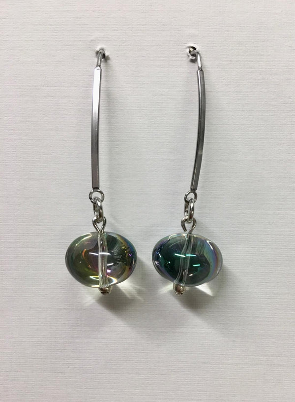 Glass Ball Irridescent Long