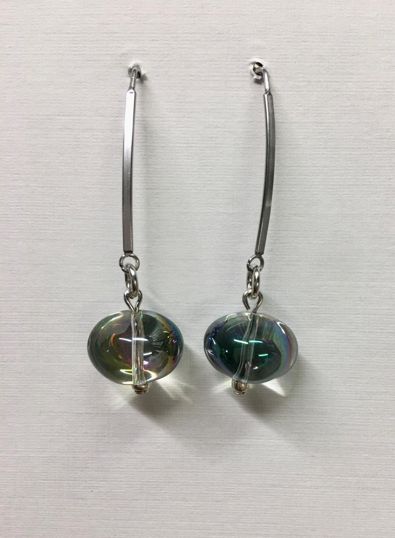 Glass Ball Irridescent Long