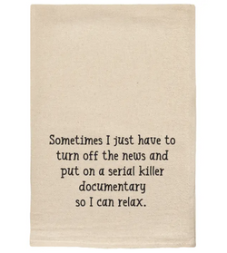 Serial Killer Documentary Tea Towel