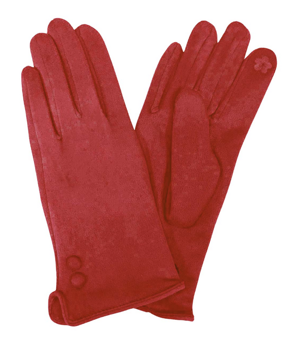 Red Button Gloves