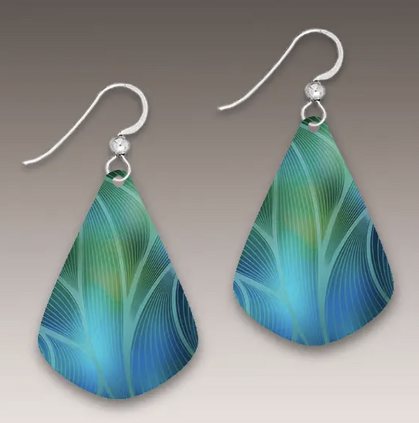 Blue Aurora Floral Earring