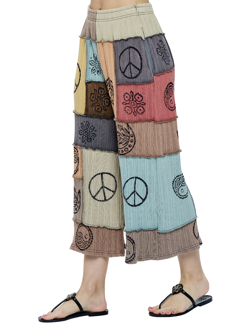 Hand Printed Patchwork Pant