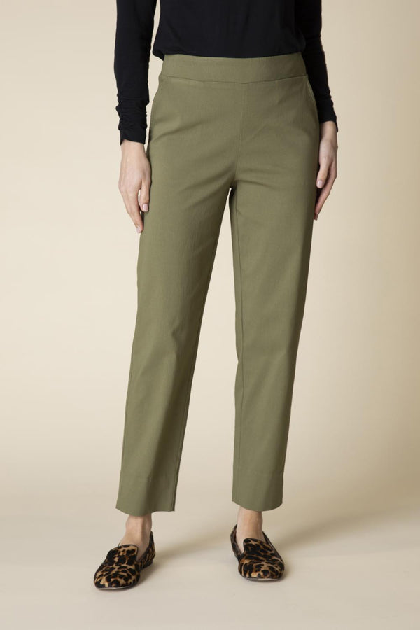 Olive Taper Stretch Pant