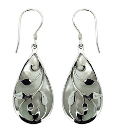 Paua Shell Sterling Silver Earrings