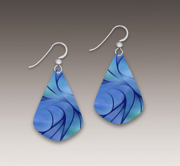 Midnight Aurora Abstract Drop Earring