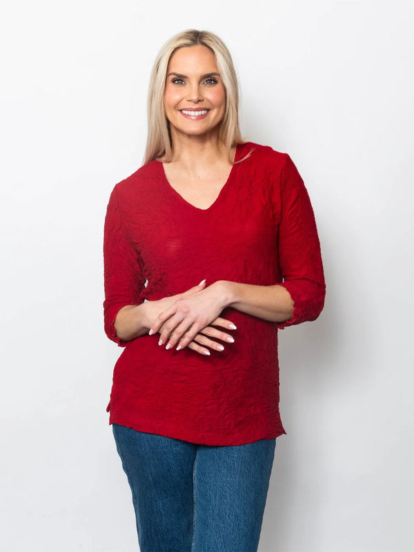 Rouge Texture Top