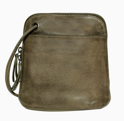 Moss Lily Leather Organizer Bag