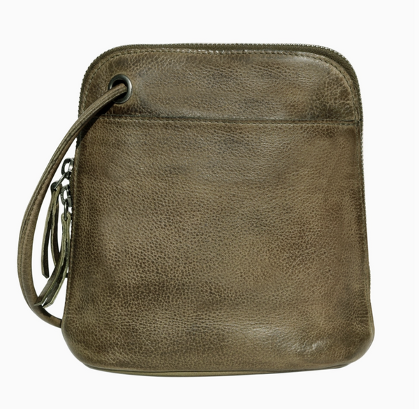 Moss Lily Leather Organizer Bag