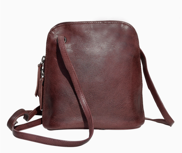 Oxblood Lily Leather Organizer Bag