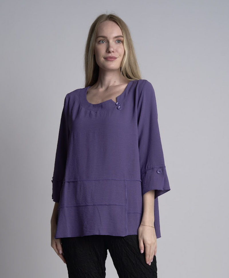 Purple Airflow Button Top