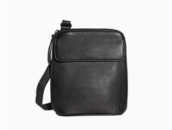 Lucy Black Leather Organizer Bag
