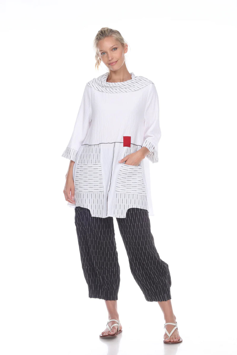 White Pocket Tunic Top