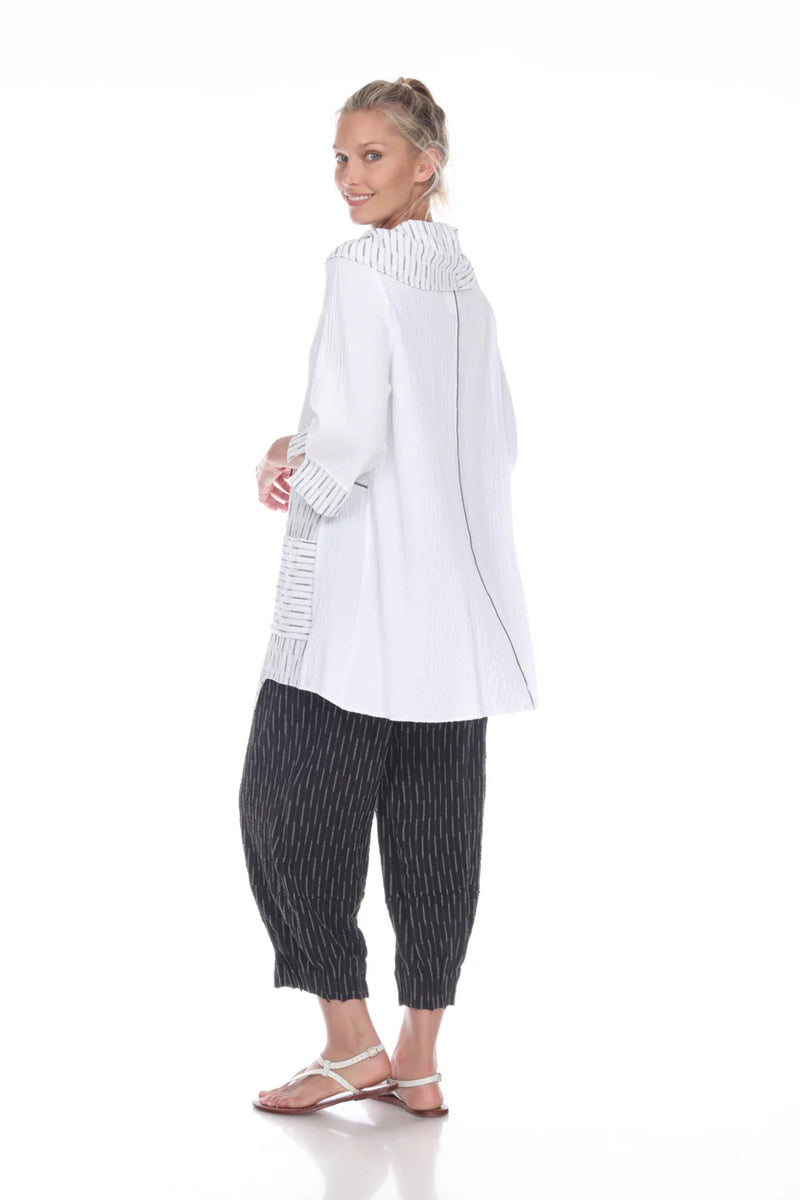 White Pocket Tunic Top