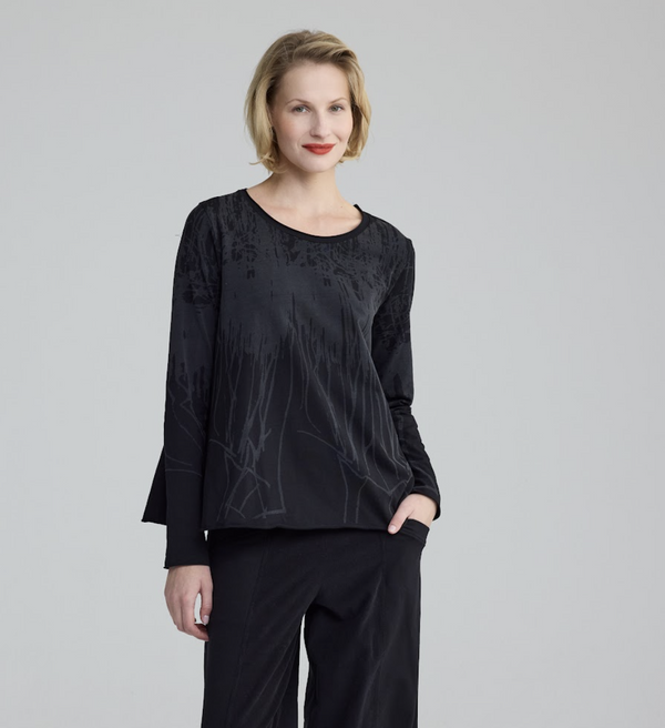 Black Scribble Top