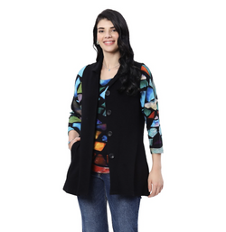 Black Button Vest