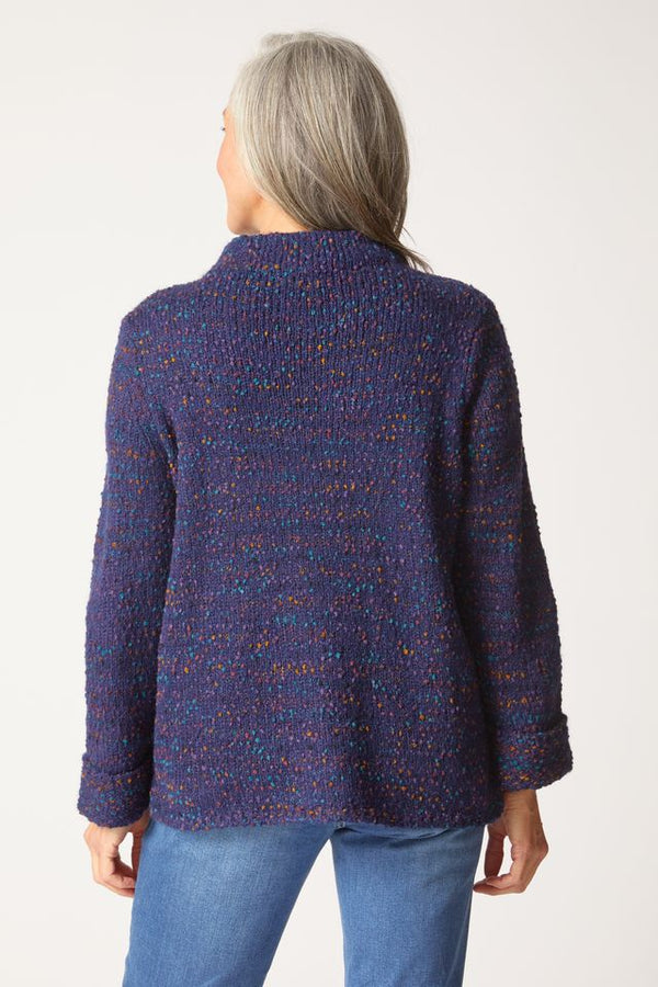 Navy Funnel Sweater