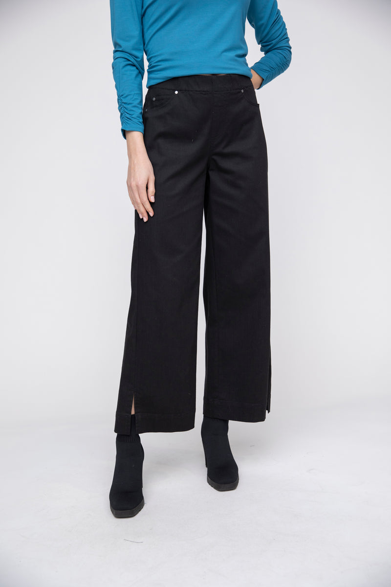 Stretch Pull On Wide Twill Pant