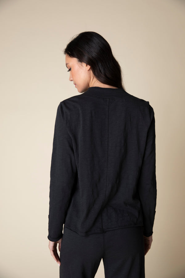 Black Button Cardigan