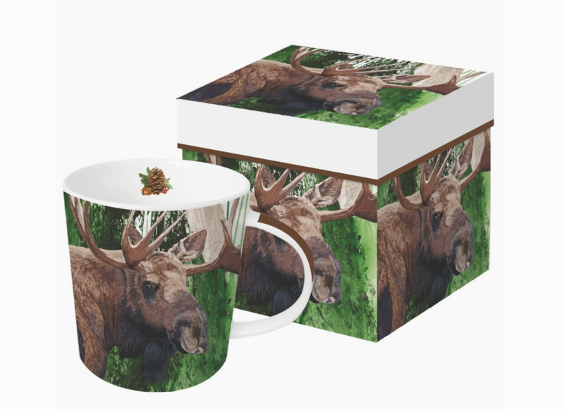 Evergreen Moose Gift Mug