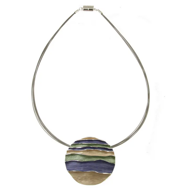 Ocean Waves Pendant Necklace