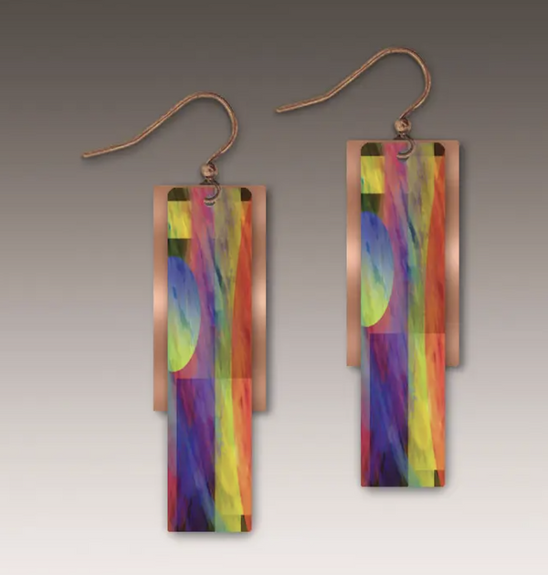 Multicolor Copper Accent Earring