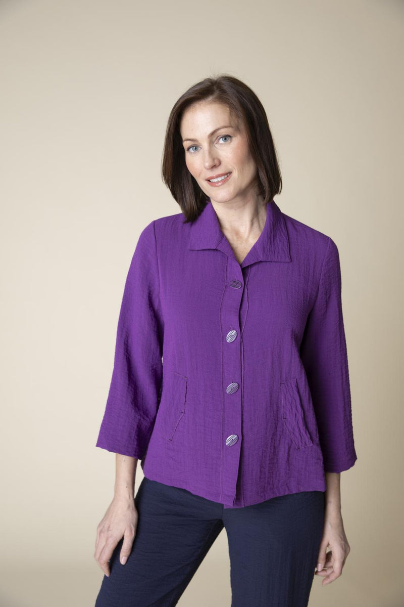 Plum Pocket Jacket