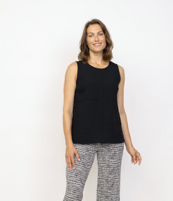 Black Seam Travel Tunic Tank