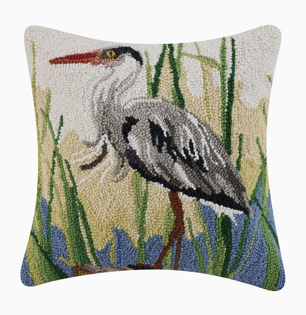 Great Blue Heron Hook Pillow