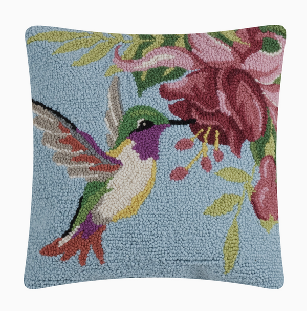 Hummingbird Hook Pillow