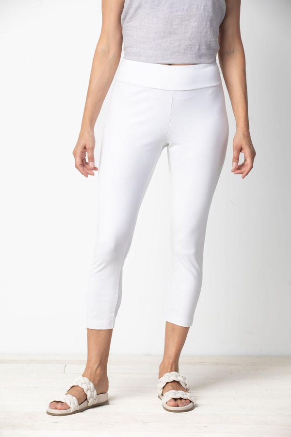 White Denim Capri Legging