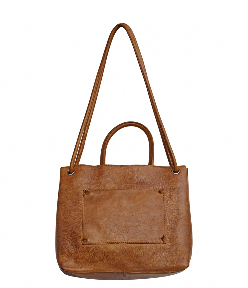 Joanie Cognac Crossbody Tote