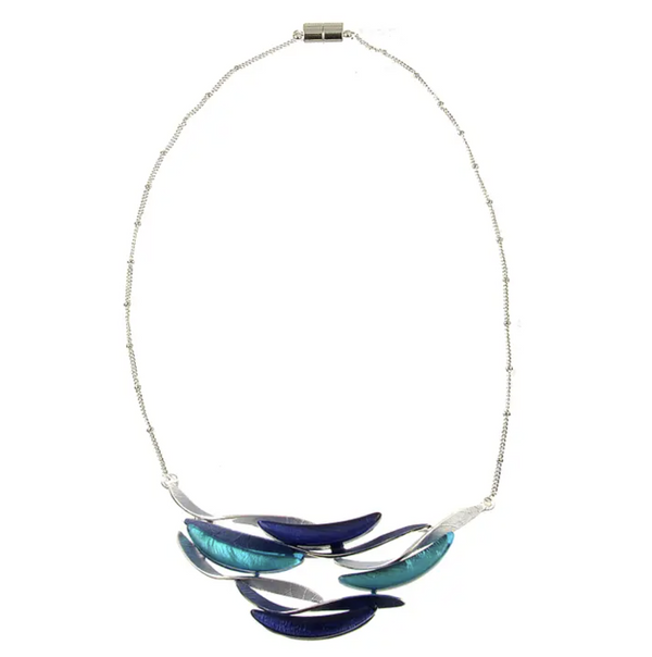 Three-Tone Wave Necklace