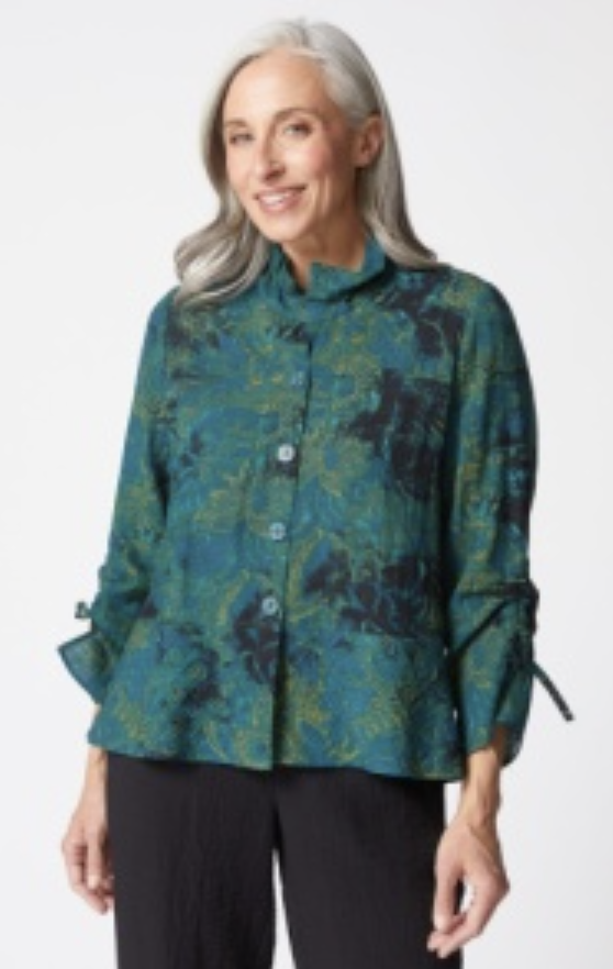 Everglade Floral Button Blouse
