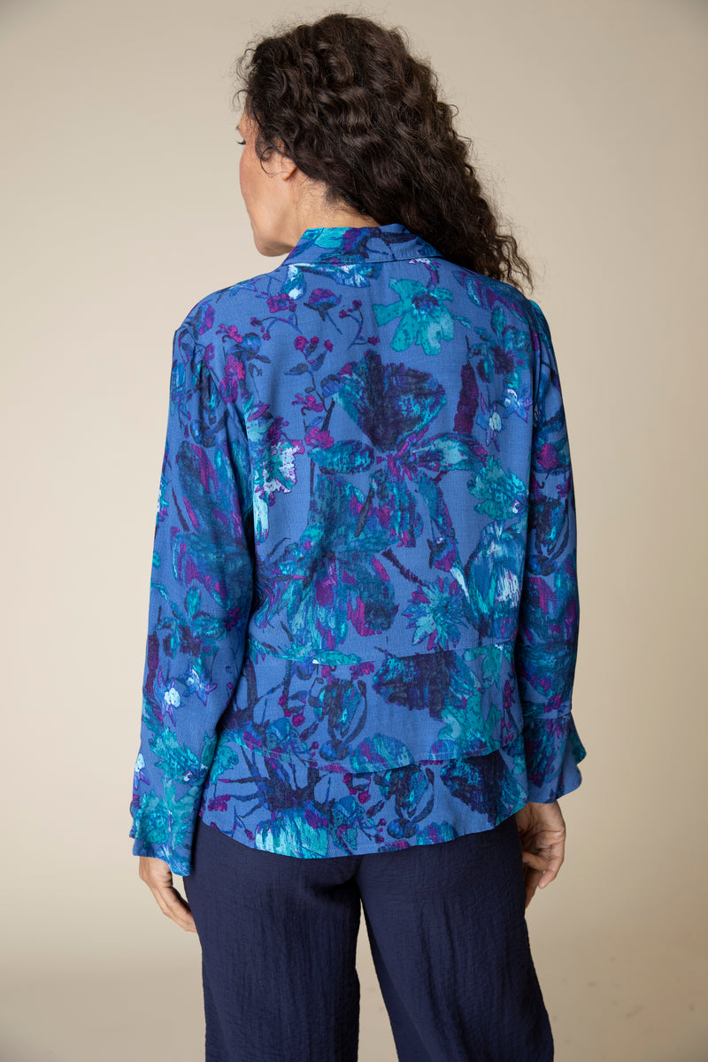 Fall Floral Blouse
