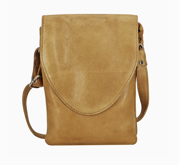 Camel Pippa Leather Bag