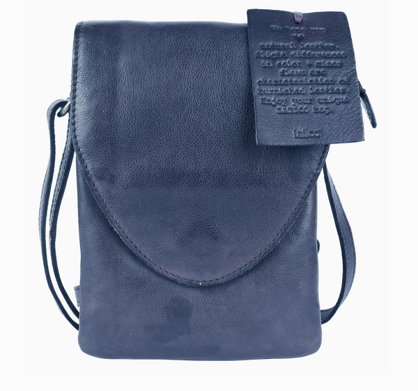 Denim Pippa Leather Bag