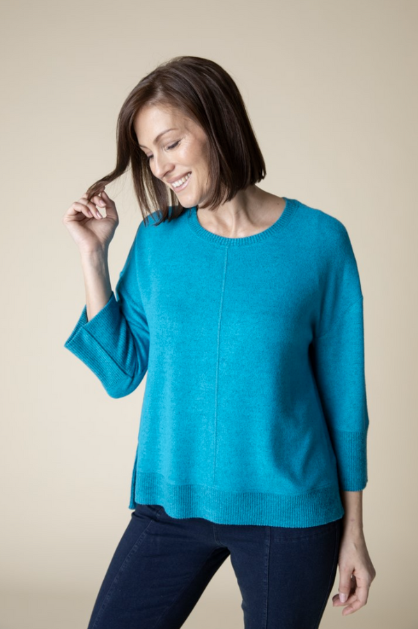 Capri Fleece Boxy Crew Top