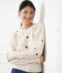 Embroidered Star Sweater