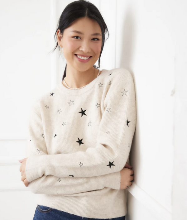 Embroidered Star Sweater