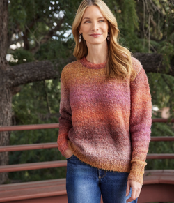 Sunset Ombre Boucle Sweater