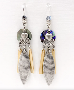 Blue Two-Toned Nepal Earring