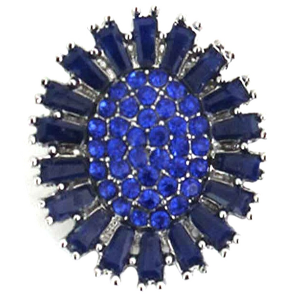 Blue Gemstone Magentic Pin