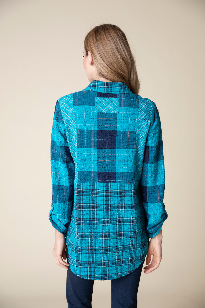 Capri Mix Up Plaid Shirt