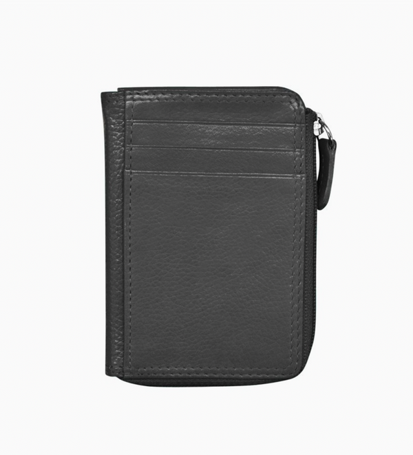 Black Leather Credit Card Holder