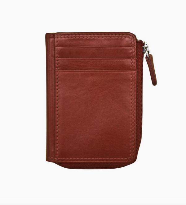 Red Leather Credit Card Holder