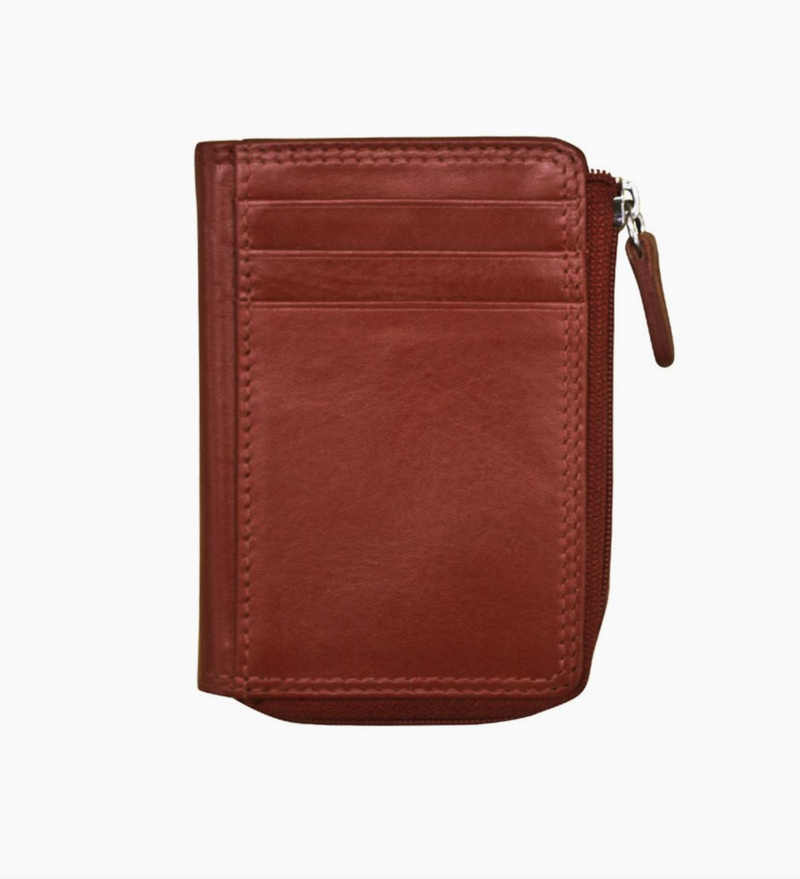Red Leather Credit Card Holder