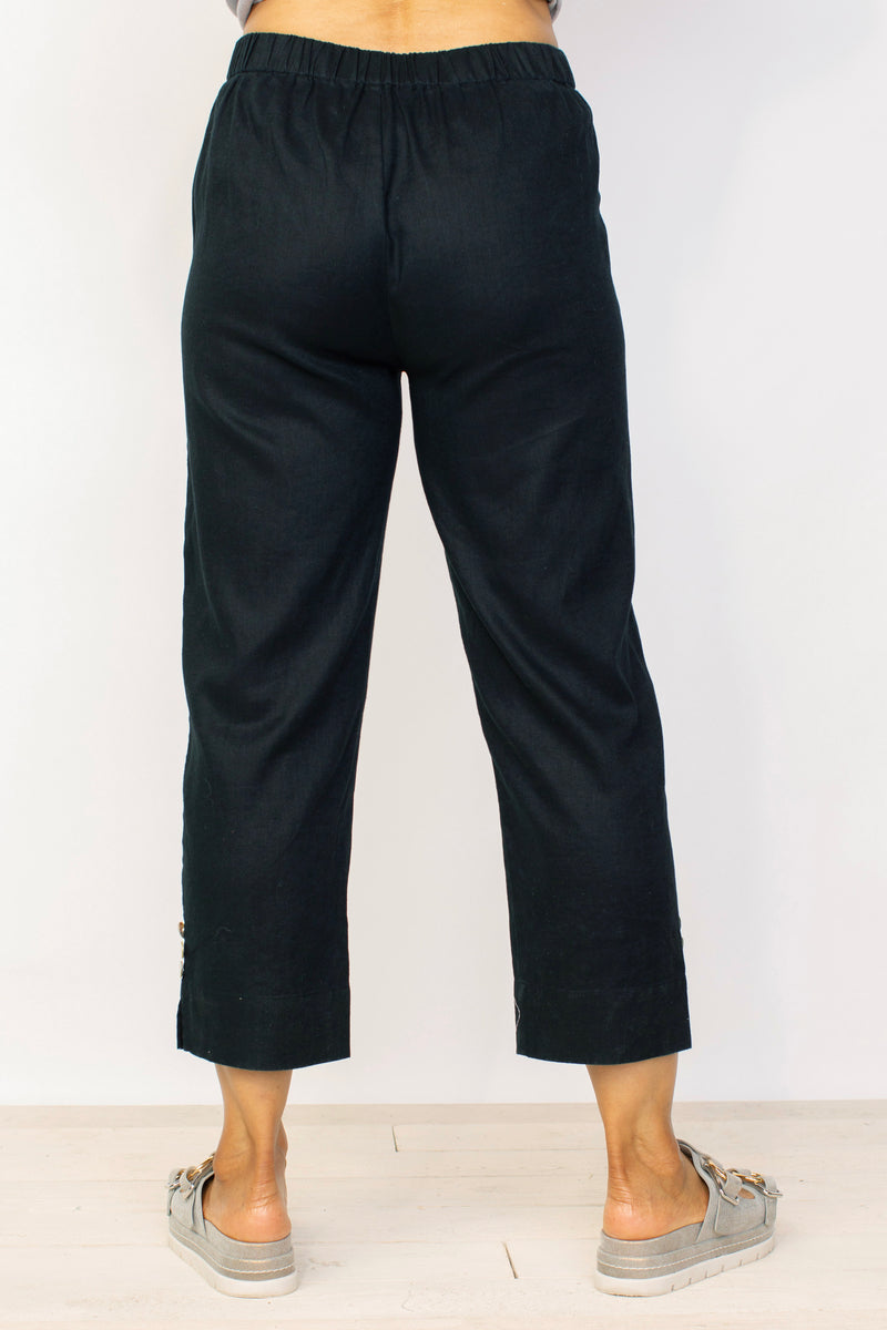 Blaack Crop Narrow Pant
