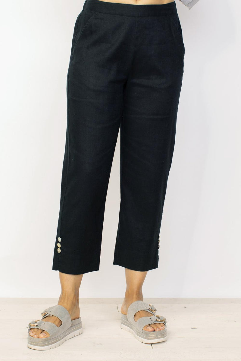 Blaack Crop Narrow Pant