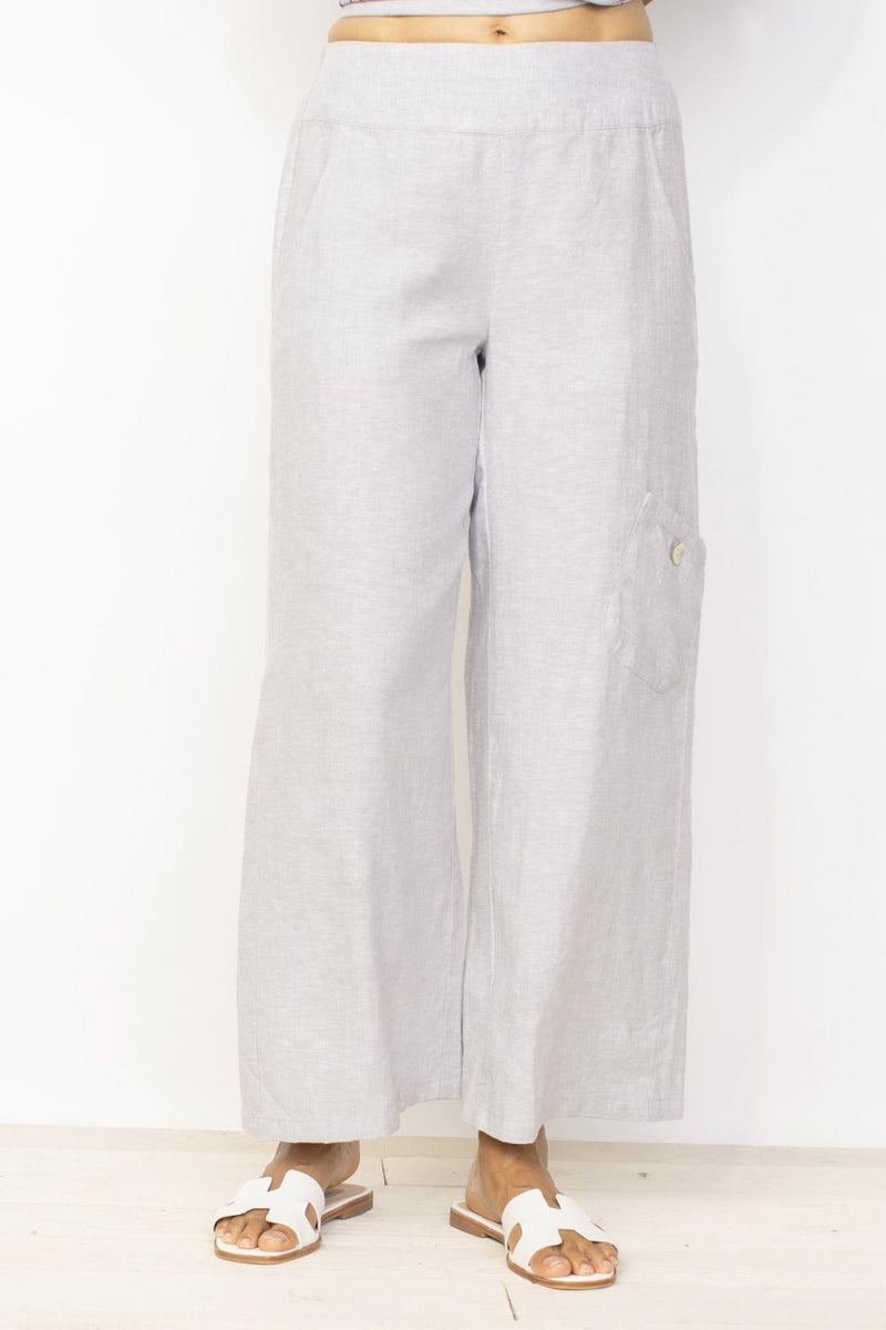 Silver Palazzo Pant