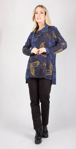 Leaves Cowl Tunic